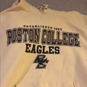 boston college hooded sweatshirt. barely worn.